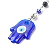 Handmade Lampwork Evil Eye Pendant Decoration HJEW-JM00791-4