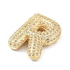 Rack Plating Brass Micro Pave Cubic Zirconia Pendants KK-Q790-01R-G-2