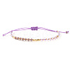 Bohemian Glass & Brass Beads Braided Bead Bracelets GE8132-5-1