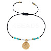 304 Stainless Steel & Brass Charm Bracelets KD3071-2-1