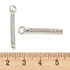 Rack Plating Brass Micro Pave Clear Cubic Zirconia Pendants KK-Q804-23P-3