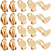 40Pcs 304 Stainless Steel Clip-on Earring Findings STAS-SC0008-39G-1