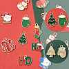 15Pcs 15 Styles Christmas Theme Alloy Enamel Pendants ENAM-FS0003-97-3