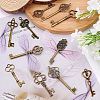 SUNNYCLUE Skeleton Key & Wing Charm Bracelet DIY Making Kit DIY-SC0017-45-4