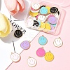 7 Colors Alloy Enamel Pendants ENAM-FS0002-05-9