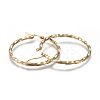 201 Stainless Steel Big Hoop Earrings LS-EJEW-A054-06C-G-2