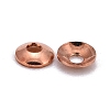 Brass Tiny Bead Cones KK-O043-04RG-3