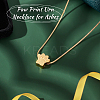 Paw Print Urn Ashes Necklace NJEW-WH0024-01G-4