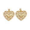 Brass Micro Pave Cubic Zirconia Pendants ZIRC-I367-07G-07-1