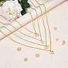 40Pcs 5 Style Brass Pendants KK-BC0002-10G-5