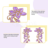4 Pairs 4 Colors Computerized Embroidery Polyester Sew on Patches PATC-FH0001-01-3
