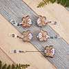 Butterfly Rhinestone Badge Reel AJEW-SZ0001-67-7