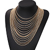 Alloy Box Chain Multi-Layered Necklaces for Women FS-WG891B2-01-1