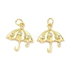 Brass Micro Pave Clear Cubic Zirconia Pendants KK-Z120-59A-G-1