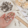 50Pcs Star Iron Zipper Sliders FIND-CY0002-21-3
