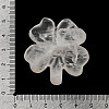 Natural Quartz Crystal Carved Clover Figurines Statues for Home Office Tabletop Feng Shui Ornament DJEW-G044-01E-5