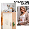 2Pcs Poplar Plywood Tooth Fairy Door Hanger AJEW-NB0007-14A-5