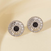 Geometric 304 Stainless Steel Sun Stud Earrings EF1718-1-1