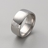 201 Stainless Steel Simple Plain Band Ring for Women RJEW-WH0015-02B-1
