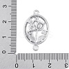 Brass Pave Clear Cubic Zirconia Connector Charms KK-Z066-10P-3
