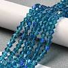 Transparent Electroplate Glass Beads Strands LS-EGLA-A039-T4mm-L01-4