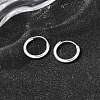 Brass Hoop Earrings EJEW-G474-01S-01-3
