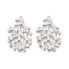 304 Stainless Steel Imitation Coral Pendants STAS-T069-41P-1