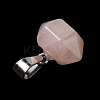 Natural Rose Quartz Pointed Pendants G-K335-03P-14-5