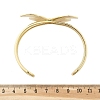 Butterfly Brass Cuff Open Bangles BJEW-M060-01G-01-3