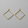 Alloy Rhombus Pendants LS-PALLOY-WH0048-28-1