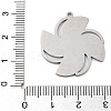 304 Stainless Steel Enamel Pendants STAS-M076-06P-3