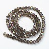 Electroplate Transparent Glass Beads Strands EGLA-A034-T4mm-R15-2