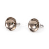201 Stainless Steel Bead Cap Pendant Bails STAS-L244-27D-P-2