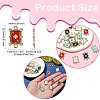 20Pcs 5 Colors Alloy Crystal Rhinestone Spades Connector Charms FIND-CJ0003-05-2