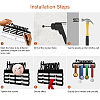 Fashion Iron Medal Hanger Holder Display Wall Rack ODIS-WH0021-010-5