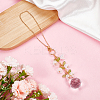 Acrylic & Glass Pendant Decoration HJEW-DR00059-4