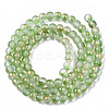 Frosted Spray Painted Glass Beads Strands LS-GLAA-N035-03A-C02-2
