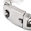 201 Stainless Steel Cuban Link Chains Bracelets for Men & Women BJEW-D031-21A-P-1-2