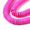 Flat Round Handmade Polymer Clay Beads CLAY-R067-10mm-31-6