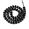 Natural Black Onyx(Dyed & Heated) Beads Strands G-T144-A01-02-3