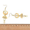 Celestial Brass & 304 Stainless Steel Dangle Drop Earrings for Women EJEW-JE07346-01-5
