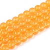 Baking Paint Glass Beads Strands DGLA-Q023-8mm-DB47-1