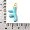 Brass Enamel Pendants KK-I378-06G-4
