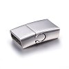 Tarnish Resistant 304 Stainless Steel Magnetic Clasps with Glue-in Ends LS-STAS-E440-49P-1