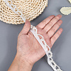 2 Yards Polyester with Plastic Imitation Pearl Beads Tassel Ribbons OCOR-GF0005-09B-5