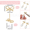 60Pcs Bowknot Alloy Stud Earring Findings FIND-BBC0004-63C-2