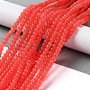 Baking Paint Imitation Jade Glass Round Bead Strands X-DGLA-Q021-4mm-32-1