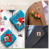 10 Sets Sublimation Blank Brooch Pins FIND-SP0004-08B-5