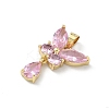 Brass Micro Pave Cubic Zirconia Pendants KK-H537-08G-2