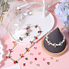150Pcs 6 Colors Transparent Glass Beads GGLA-SC0001-17-4